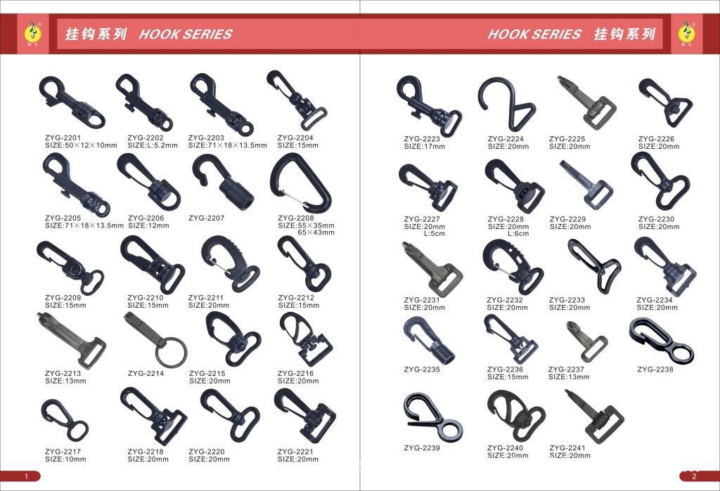 Plastic rotary crochet tape hooks, plastic hooks, dog hooks, pet hooks, luggage accessories, pom2.5 pic 19