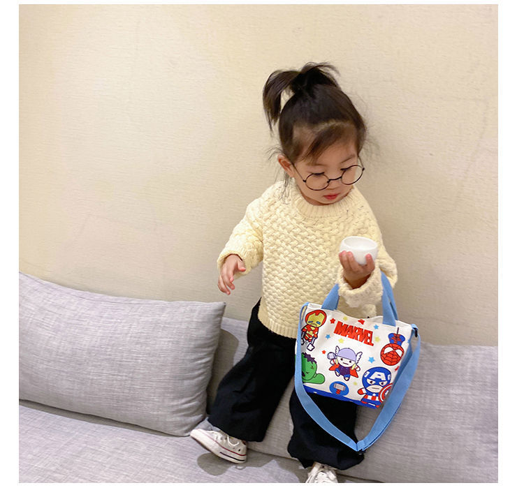 卡通帆布休闲斜挎背包儿童手提袋 库洛米双子星可爱单肩包包包详情18