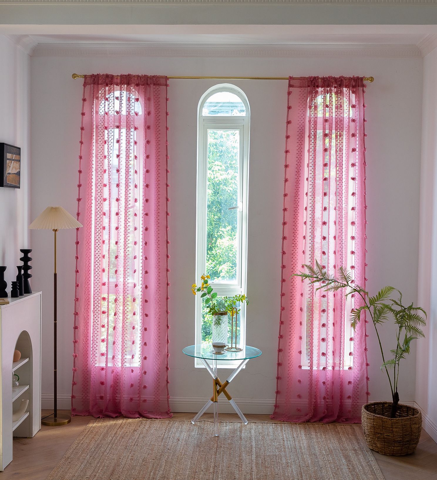 Cross-border best-selling Instagram influencer finished yellow niche light and thin window screen for living rooms and bedrooms. Manufacturer pic 37