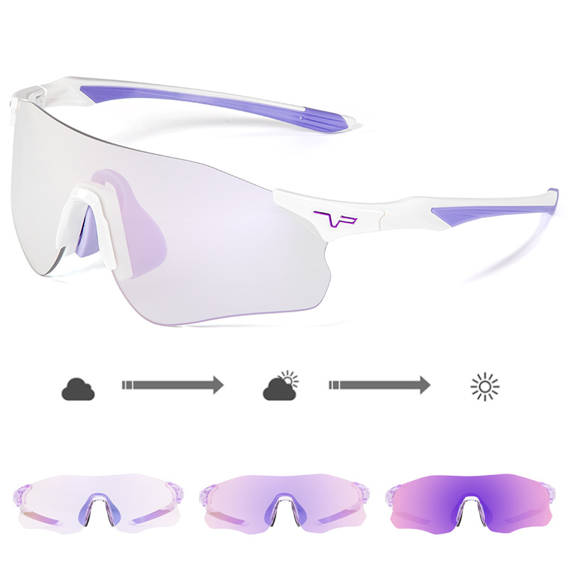 Cross-border outdoor color-changing running sunglasses, cycling glasses, sports road bike, bicycle windproof and mountaineering goggles pic 5