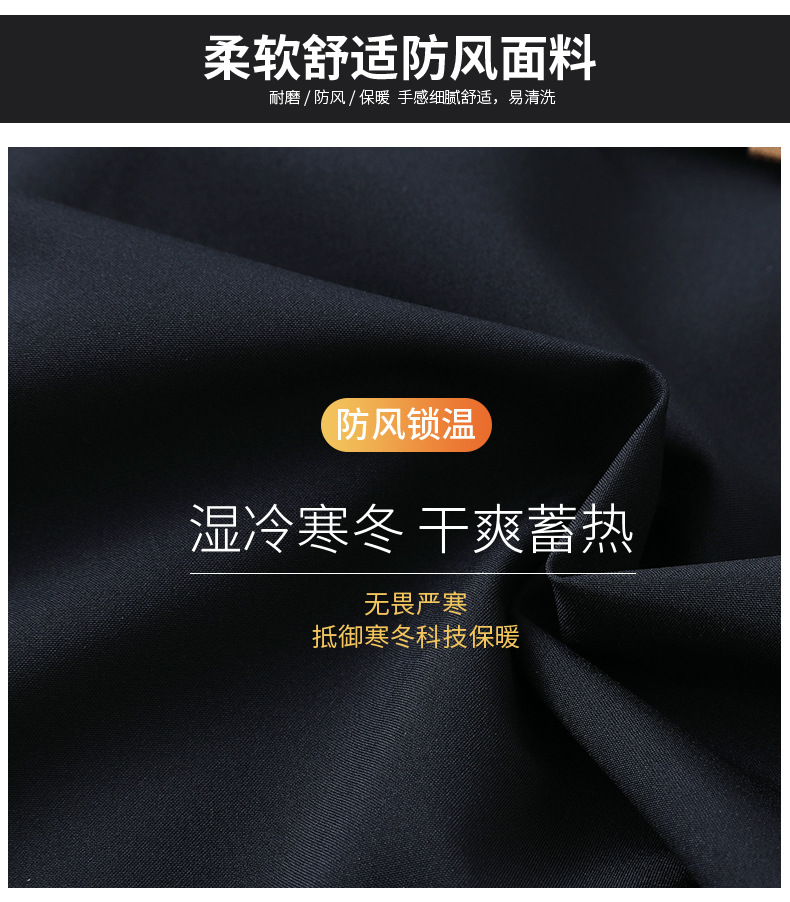 冬季外套男士加厚棉袄保暖商务休闲羽绒棉衣中长款棉服冬装爸爸装详情3
