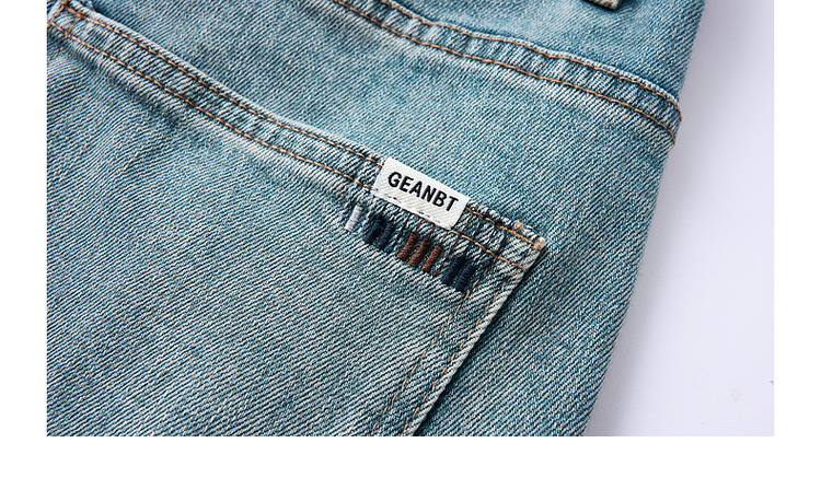 Mermack 13-ampere cotton blended washed jeans for men 2024 autumn new mid-waisted tapered long pants 97246 pic 25