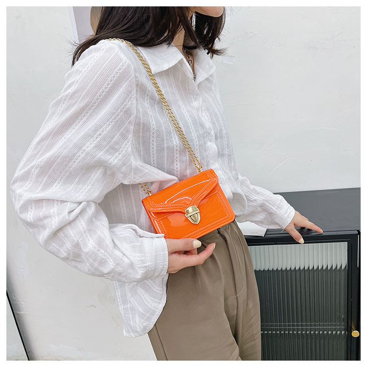 2021夏季新款PVC果冻包mini时尚花边小方包化妆包单肩斜挎ins女包详情39