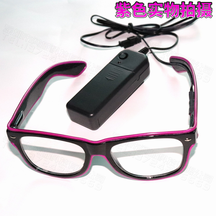 Illuminated Glasses, LED rice nails, voice-controlled bar party gifts, music night club atmosphere supplies, Neon Glasses pic 51