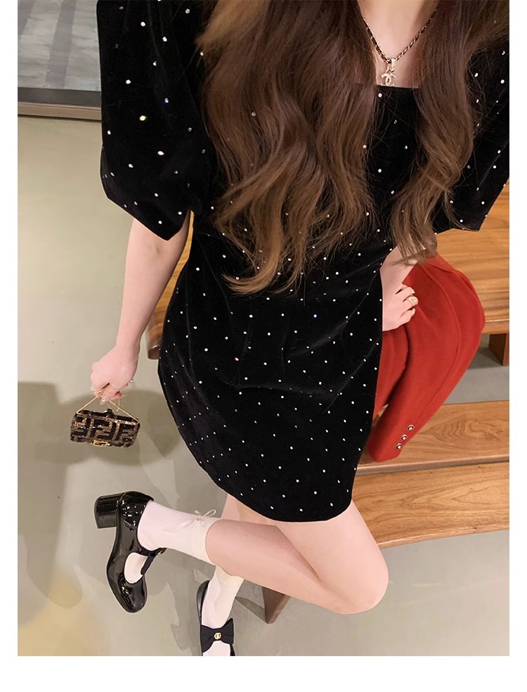 葡萄妈蝴蝶结玛丽珍鞋女法式高跟鞋真皮女鞋小香风粗跟制服皮鞋女详情45