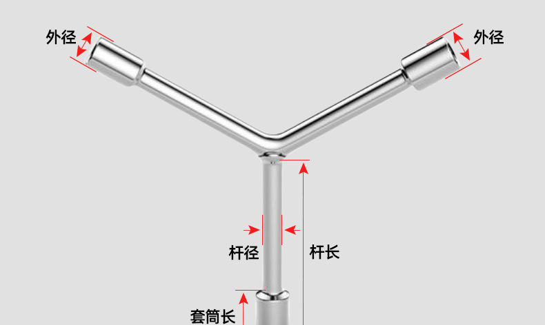 Wholesale of multi-functional extended hexagon socket Y-type socket wrench tools and triangular socket wrenches pic 72
