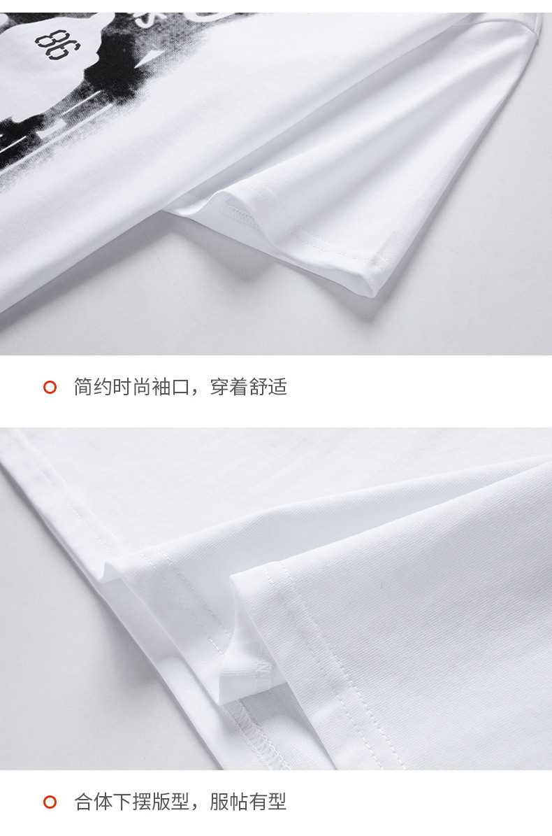 短袖t恤男夏季2025新款潮流半袖男款上衣宽松潮牌情侣五分袖衣服详情18