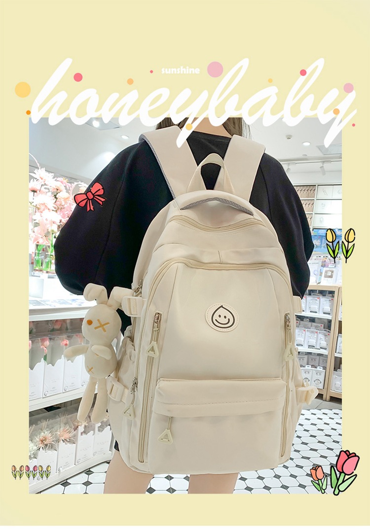 书包女新款可爱少女原宿大容量双肩包时尚初中高中小学生背包批发详情1