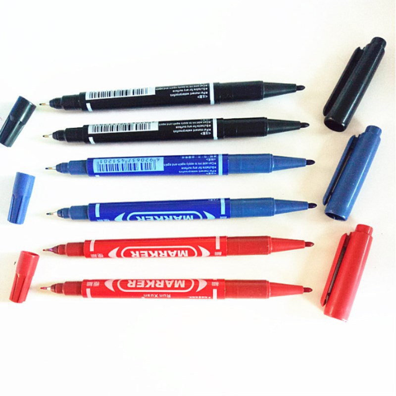 Double-headed pens, small 120 water-based and oil-based marker pens, neutral line pens, writing pens, office stationery in stock for wholesale pic 6