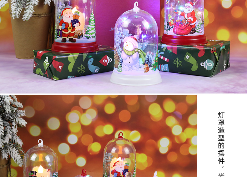 New Christmas decorative items: LED lights for the elderly, snowmen, night lights, pendants, and creative Christmas gifts pic 8