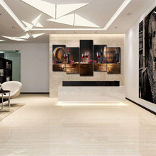 三联黑白黄色的小船油画电脑喷绘油画速卖通亚马逊wish装饰画画芯详情31