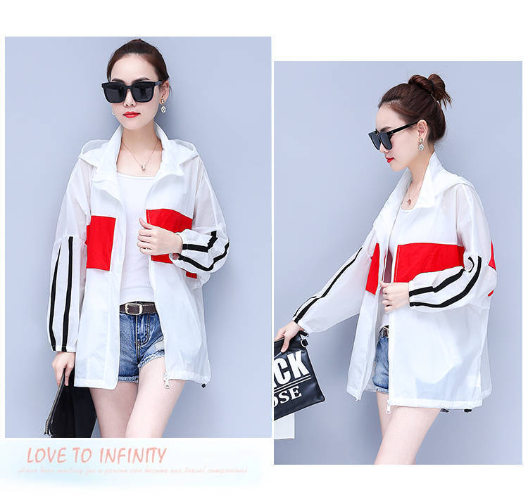 Sun-protective clothing for women, mid-length, loose, plus-size, and plump MMS 2021 summer new fashion trend of patchwork cardigans and thin jackets pic 12