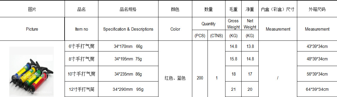 6-inch manual basketball mini pump, ball toy, hand-pushed portable small air pump accessories factory wholesale pic 1