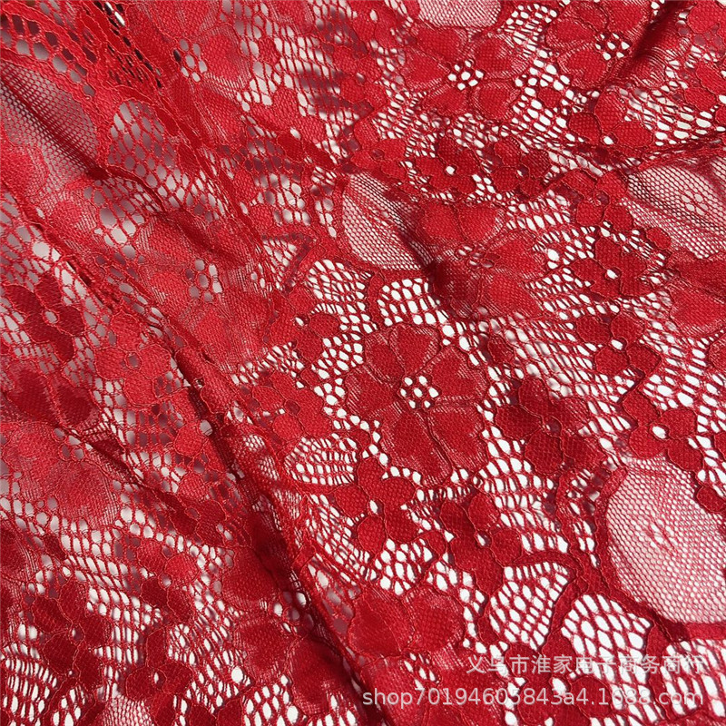 Factory direct sales of brocade lace fabric, elastic leaf flower fabric, lace clothing and dresses, soft and comfortable pic 9