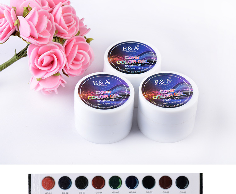 E&A2018 Manufacturer sells 72-color solid nail polish gel phototherapy painting gel sets and 36-color sets exclusively for export pic 2