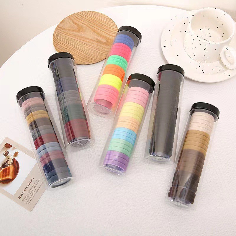 国潮系列气质简约毛巾圈发圈 无接缝橡皮筋 发绳批发 详情12