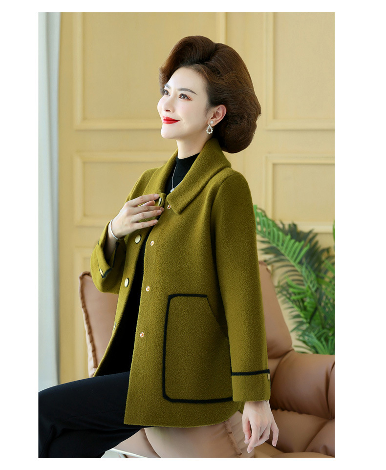 The 2023 new style of stylish knitted top for middle-aged mothers in autumn and thin base layer sweaters for middle-aged and elderly women in spring and autumn pic 41
