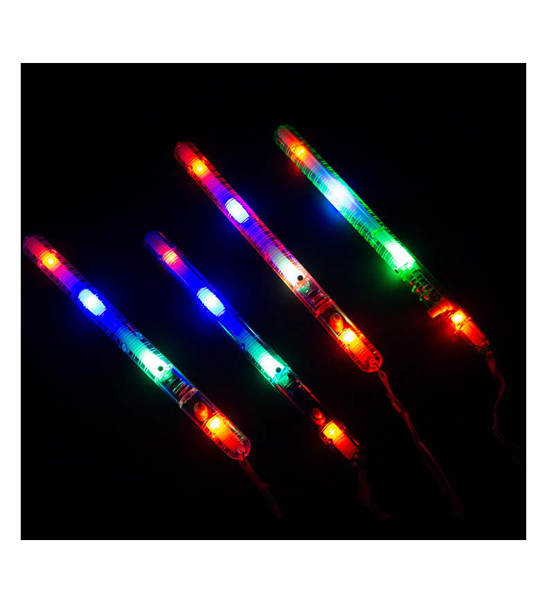 七彩荧光棒 大号透明闪光棒 七彩荧光棒水波棒 带绳棒子 演唱会地详情2
