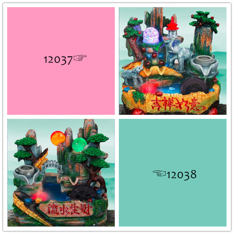 Wholesale of traditional Chinese flowing water handicrafts, indoor flowing water fountains, micro-landscape flowing water ornaments pic 2