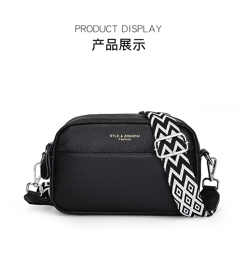 跨境真皮女包包批发2023新款潮时尚简约单肩斜挎包头层牛皮小方包详情21