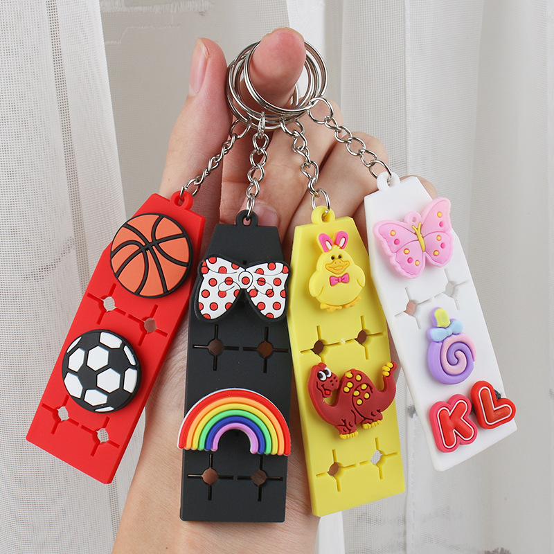2022 New Keychain pendant EVA key Board Personalized DIY installation board accessory suitable for Crocs and flower shoe buckles 1 pic 6