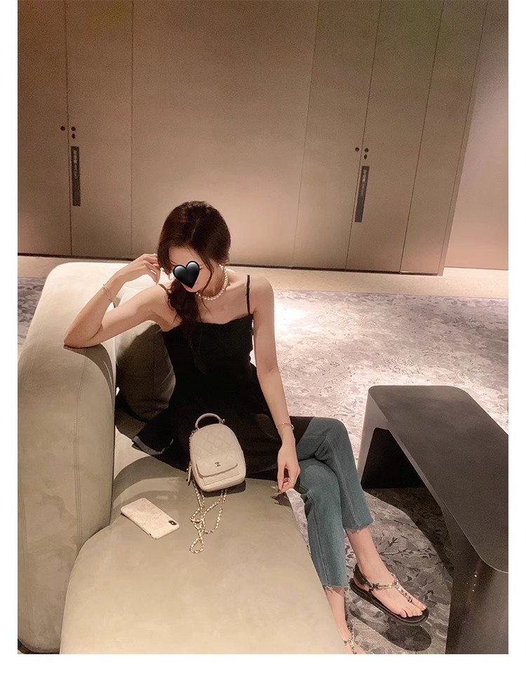 葡萄妈闪闪水钻~罗马风平底绳结百搭夹趾外穿人字拖凉鞋女夏季款详情37