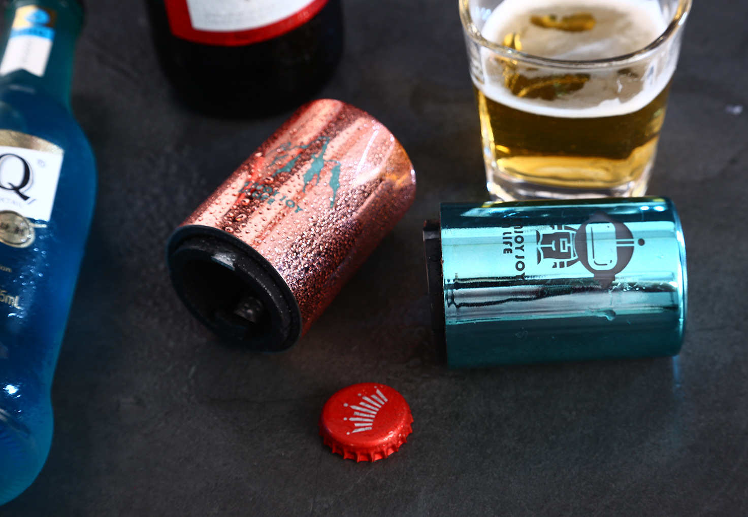 Direct supply press-type automatic PP bottle opener, creative cartoon printed personalized beer bottle cap opener pic 10