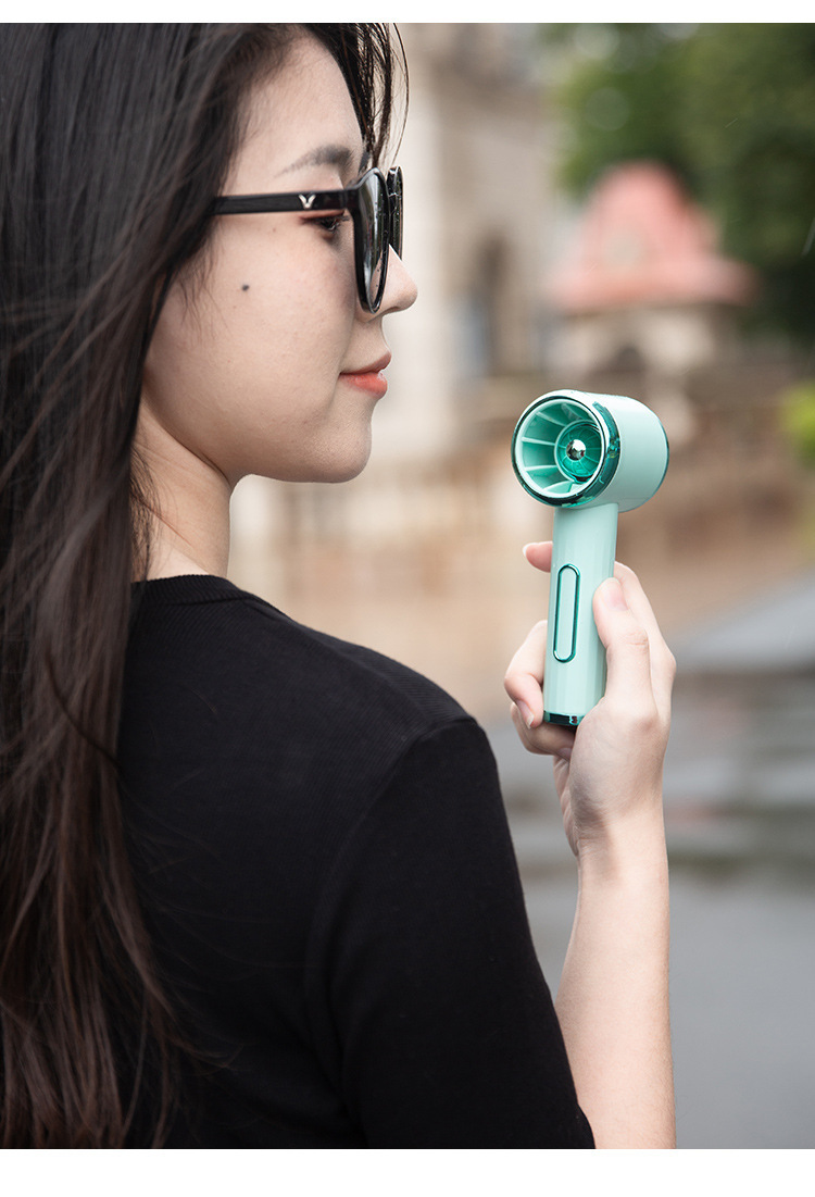 夏季新品吹风筒风扇 USB充电便携手拿小形电风扇 户外口袋小风扇详情8
