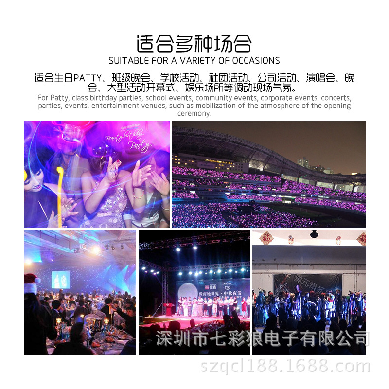 Glowing hand claps for campus activities, cheering sticks, concert claps, support props, cheering fluorescent small palm toys pic 17