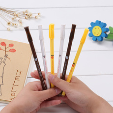 zf2127 Creative Silicone Dandelion Gel Pen, Simulated Flower Ball Pen, Cute Plush Ball, Ball Signature Pen pic 2