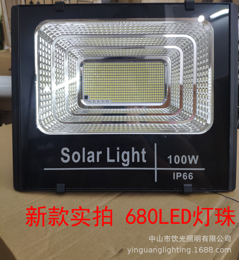 led庭院灯太阳能投光灯60W户外路灯100W花园壁灯光感应广场灯200W详情33