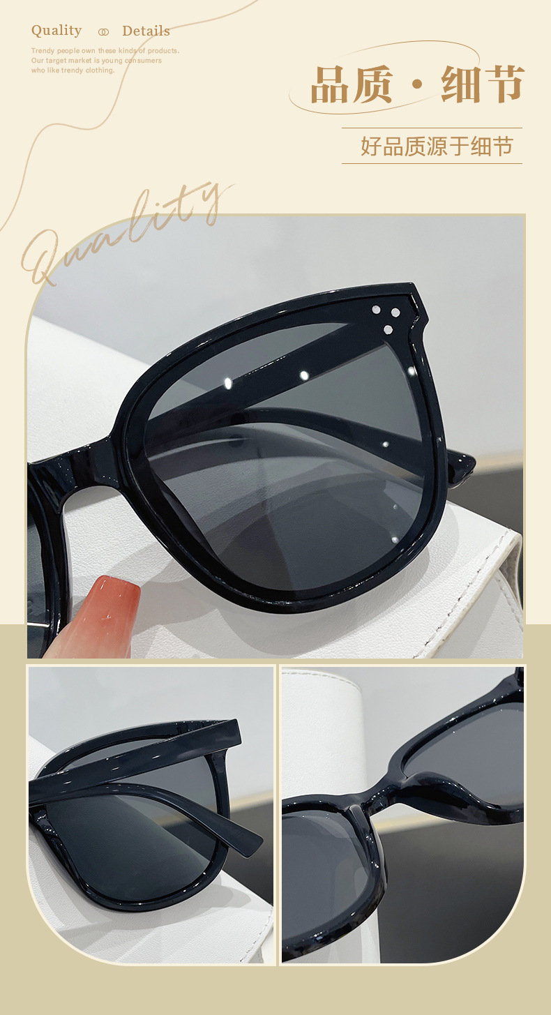 新款gm眼镜爆款太阳镜小三点男女同款街拍时尚太阳镜批发墨镜网红详情4