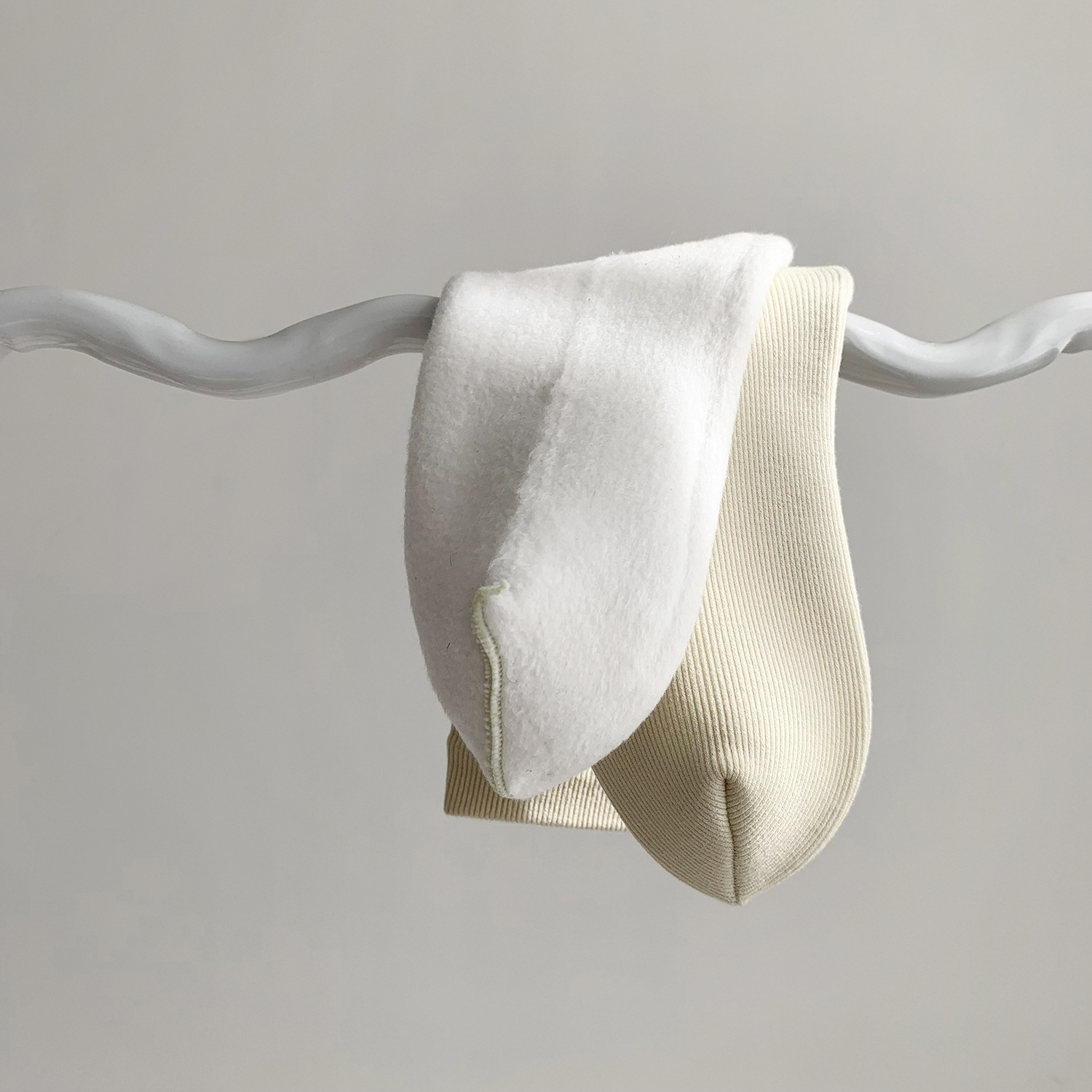 Unisex couple style fleece and thickened warm snow socks, mid-length home cotton socks, postpartum socks, floor socks pic 6