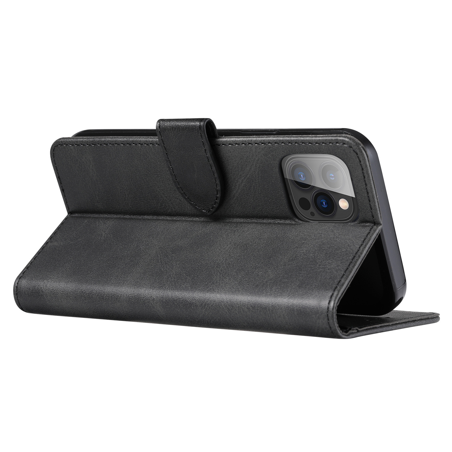 Suitable for iPhone15 wallet case, 8Plus phone case, calfskin genuine leather protective case, and SIM card for iPhone7 pic 36