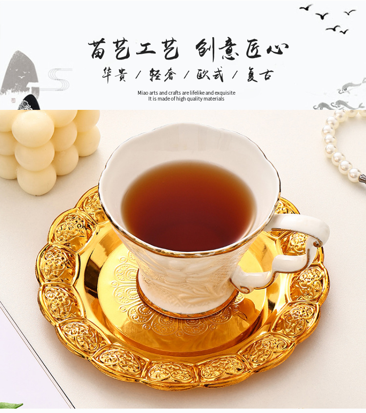 铁艺果盘家用客厅零食收纳盘高级饰品珠宝摆放盘子金色蛋糕甜品盘详情1