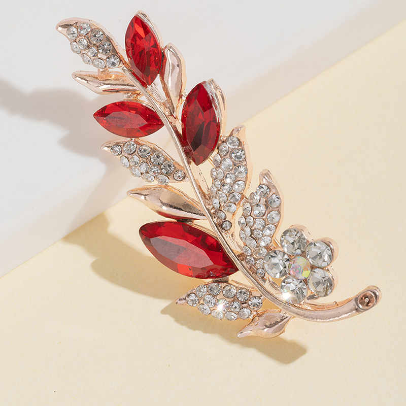 Flower brooch, elegant and feminine, anti-glare brooch, suit coat, fixed pin, collar pin, clothing accessory pic 7