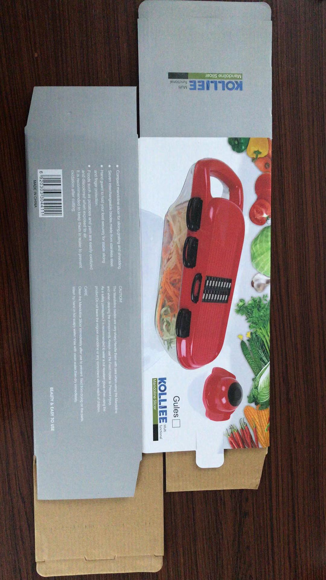 INBODI multi-purpose vegetable cutter, seven-blade creative kitchen tool, draining basket, shredder and slicer pic 23