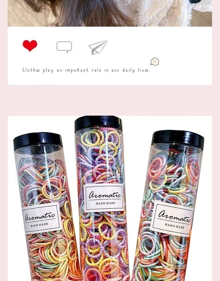 宝宝发圈不伤发儿童皮筋扎头发弹性好橡皮筋女童婴儿小号头绳发饰详情5