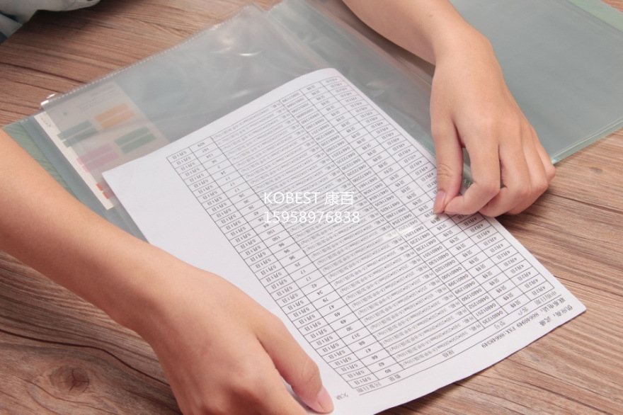 Kangbai candy-colored 20-page transparent information booklet, A4 insert bag, file bag, folder 3022 pic 36