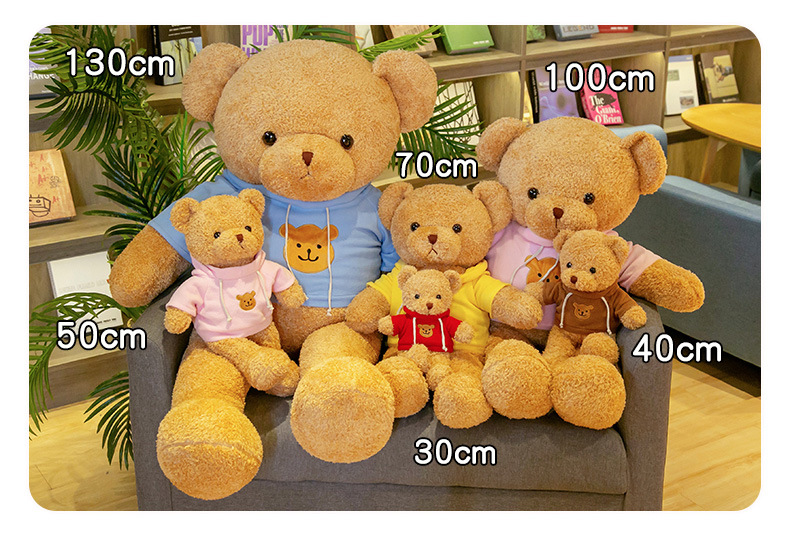 Factory wholesale teddy bears, bear hugs, bear dolls, plush toys, bear pillows, cute stuffed dolls, wedding gifts pic 55