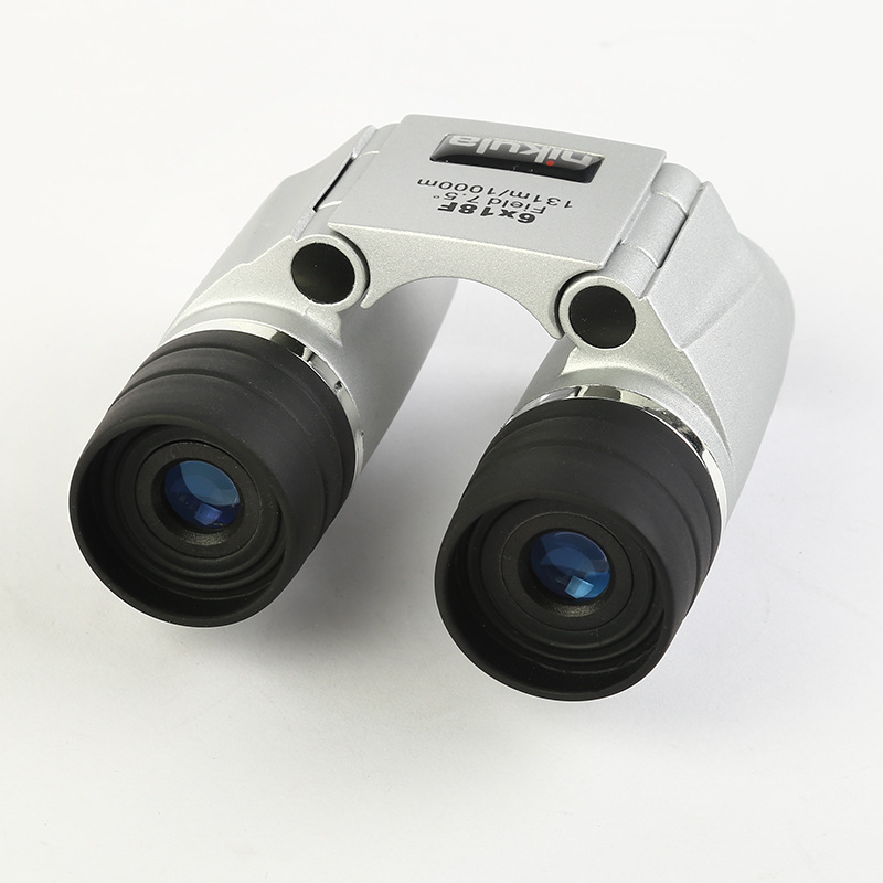 Wholesale of Likeda autofocus portable binoculars, silver metal outdoor binoculars, high-power high-definition telephoto lenses pic 3