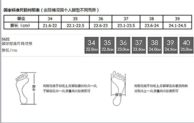 尺码表