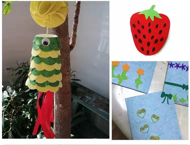 批发A4金粉带胶海绵纸儿童学生 diy手工材料纸益智闪光金葱泡沫纸详情10