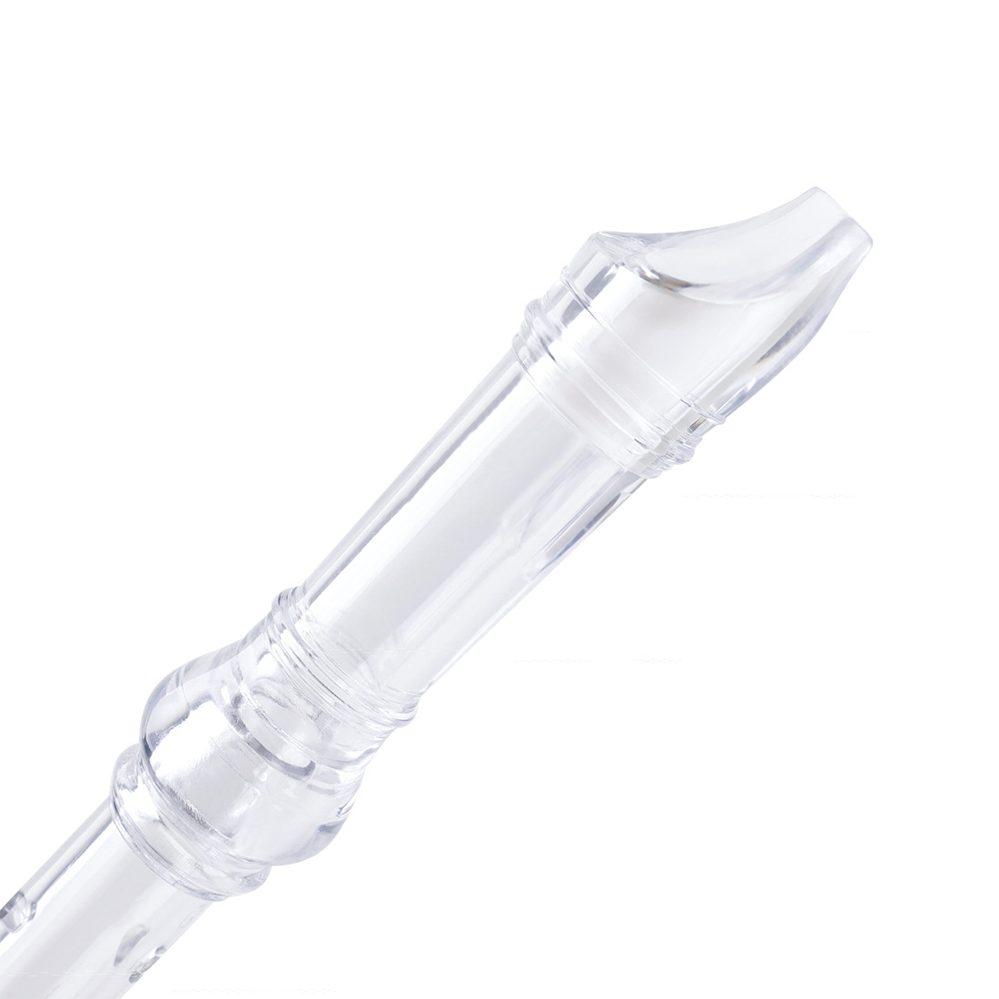 8-hole vertical flute, black and transparent, G-key ABS vertical flute, a wind instrument for children and students to start learning in class pic 13