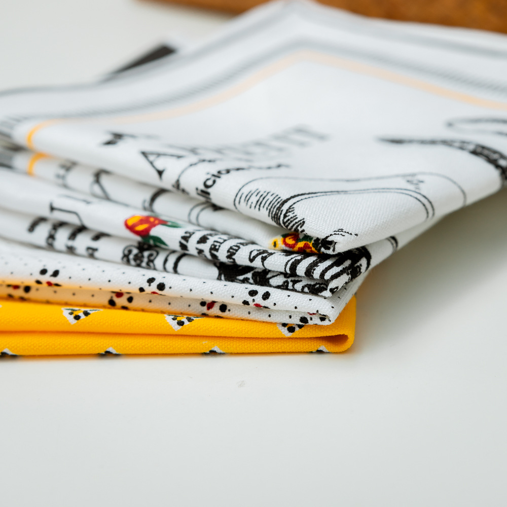 Nordic-style tea towels, placemats, cotton and linen fabric napkins, square home anti-slip napkins, cross-border food background cloth pic 8