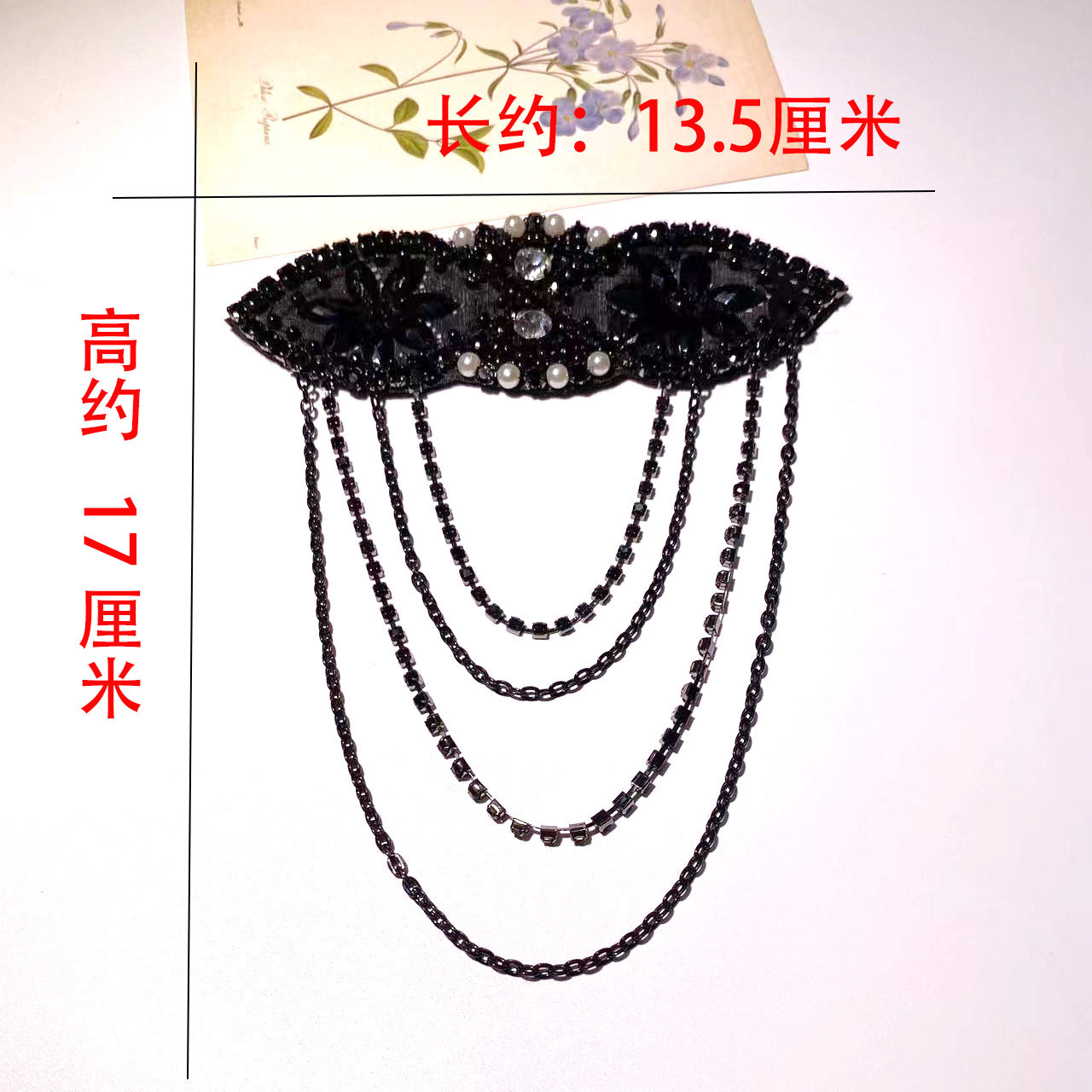 Amazon venta caliente 1920s vintage diadema accesorios hecho a mano borlas strass accesorios ropa accesorios accesorios lotes pic 3