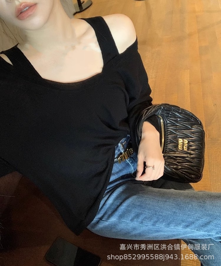 A two-piece set of woolen sun protection long-sleeved knitted top and vest for women in Spring/Summer 2024, featuring a thin, loose and casual cardigan T-shirt pic 21