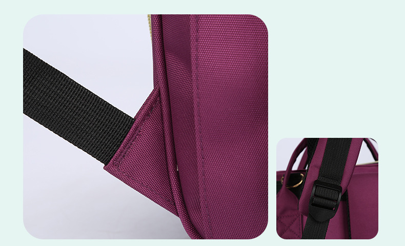 Factory direct sales Maple Leaf Mom Bag, multi-functional waterproof silk material upgraded version dry and wet separation double-shoulder baby bag pic 32