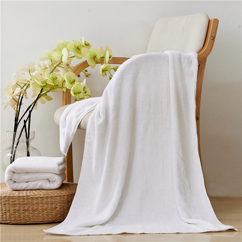 Factory supply of 16-count spiral plain woven pure cotton hotel towels, beauty salon bath towels, hotel and homestay wholesale square towels pic 56