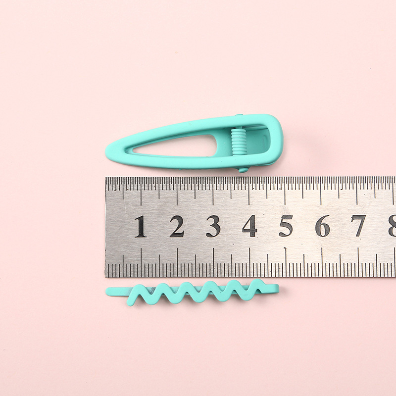 新款AB款发夹 马卡龙糖果色女式发饰5cm树脂鸭嘴夹头饰简约刘海夹详情4